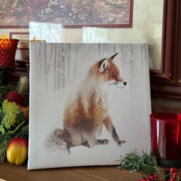 ❤️ Red Fox Canvas Wall Art - Picture 2 of 5